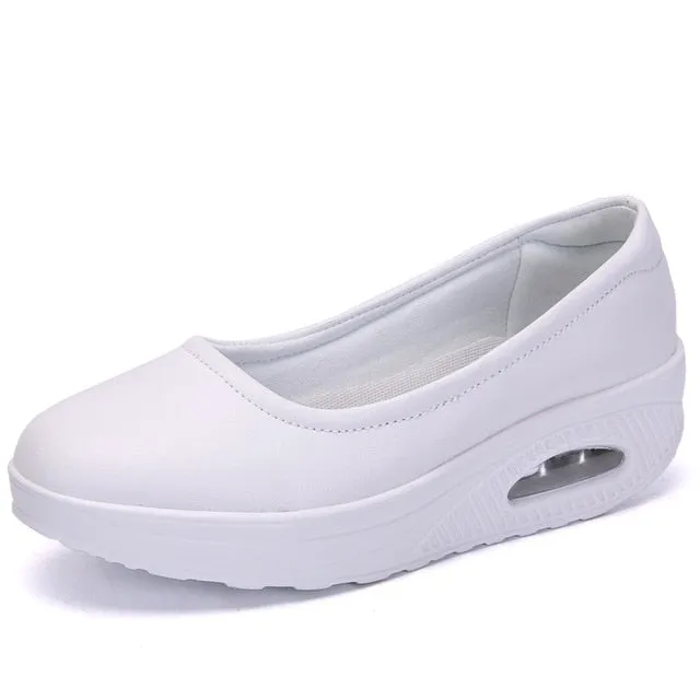 Women Flats Shoes Woman Loafers Sweet Shallow Comfortable Moccasins Slip-ons Platform Ballet Sneakers Ladies
