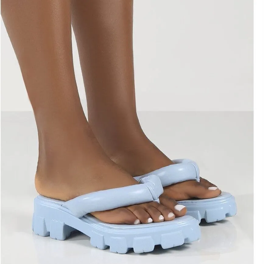 Women's Platform Heightened Roman Shoes Flip Flops