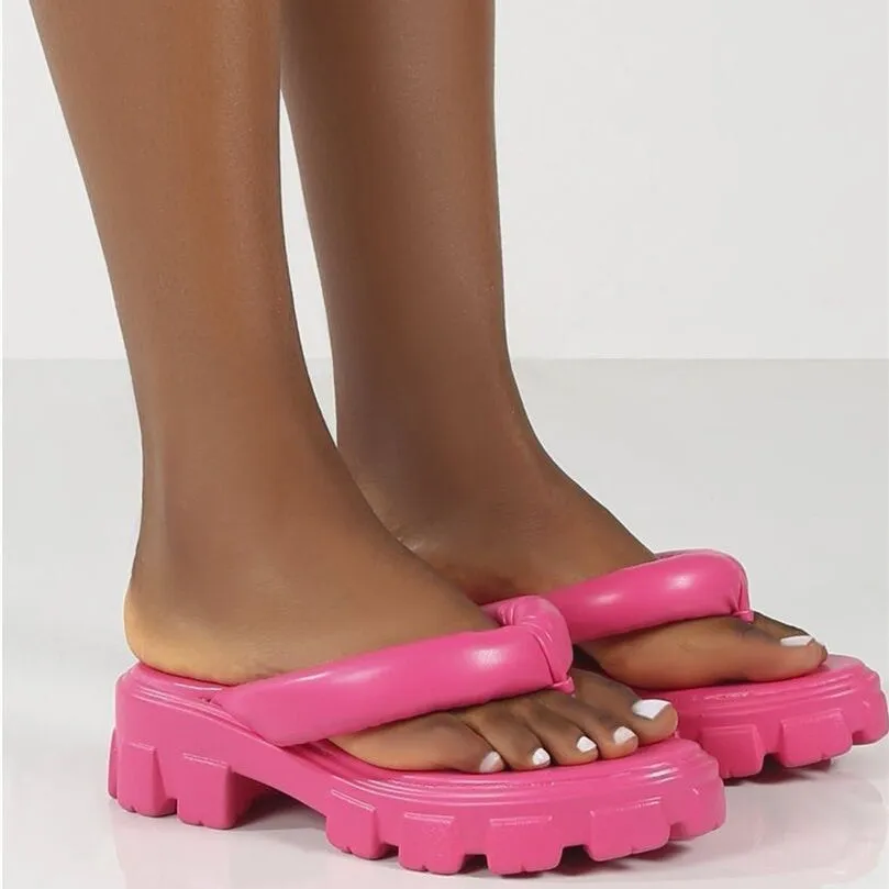 Women's Platform Heightened Roman Shoes Flip Flops