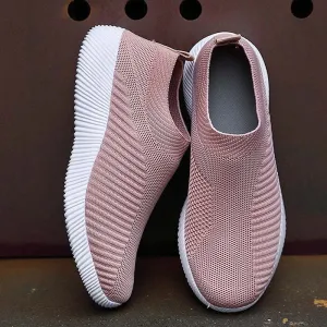 Women's Vulcanized Shoes High-Quality Women Sneakers Slip On Flats Loafers
