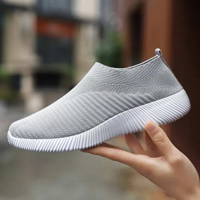 Women's Vulcanized Shoes High-Quality Women Sneakers Slip On Flats Loafers