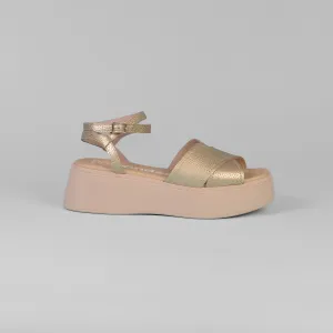 Wonders - A-3712 Gold Platform Sandal